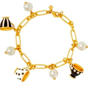 New Kate Spade alice in wonderland teacup bracelet